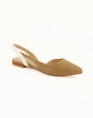 Sling Back Pumps - Flat