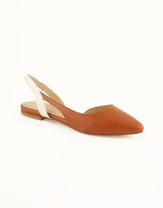 Sling Back Pumps - Flat